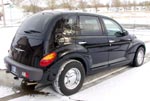 02 Chrysler PT Cruiser in the snow