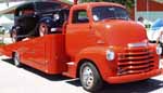 48 Chevy COE w/34 Ford Tudor Sedan