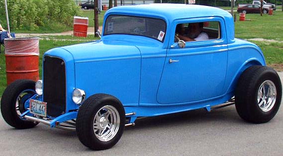 32 Ford Hiboy Chopped 3W Coupe